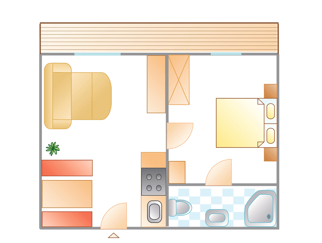 Skizze Appartement A